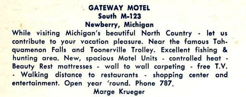Gateway Motel - Vintage Postcard